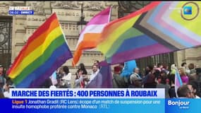 Roubaix: la première marche des fiertés de la ville rassemble 400 personnes 