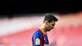 Lionel Messi lors du match FC Barcelone - Celta Vigo au Camp Nou le 16 mai 2021