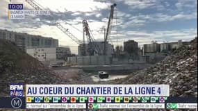 Des tonnes de pierre en surface, des tunnels creusés... où en est le prolongement de la ligne 4?