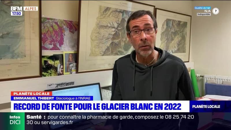 Planète Locale du mercredi 21 décembre - Record de fonte pour le glacier Blanc en 2022