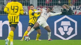 Jonathan David lors du match Dortmund-Lille (1-1, Ligue des champions), le 4 mars 2025