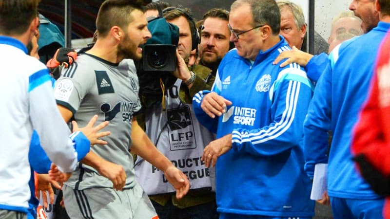 André-Pierre Gignac et Marcelo Bielsa