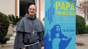 Le cardinal franco-espagnol François-Xavier Bustillo, évêque de Corse, photographié à Ajaccio le 21 novembre 2024