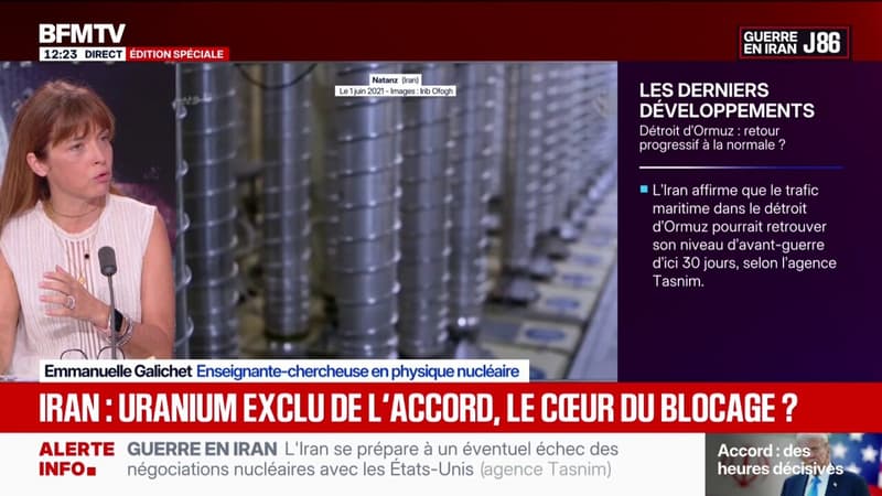 Nucléaire iranien: Téhéran fait "depuis tout le temps des concessions réversibles", explique Emmanuelle Galichet, enseignante-chercheuse en physique nucléaire