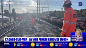 Cagnes-sur-Mer: la voie ferrée rénovée en seulement 60h