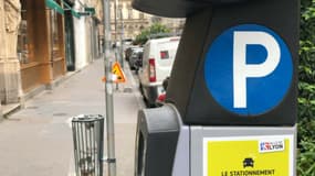 Borne de paiement de stationnement à Lyon