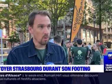 "Un éco running": l'idée de nettoyer Strasbourg durant son footing