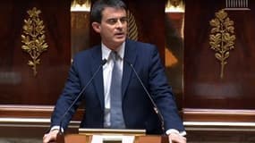 Manuel Valls, ce mardi devant les parlementaires, lors de son discours de politique générale.