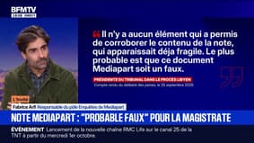 Condamnation de Nicolas Sarkozy: Fabrice Arfi, (Mediapart), assure que la note "n'est pas fausse"
