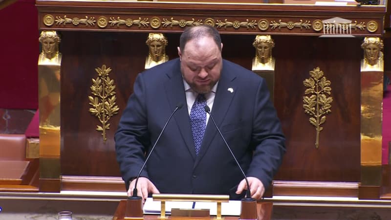 Ruslan Stefanchuk, président du Parlement ukrainien, appelle les députés français 