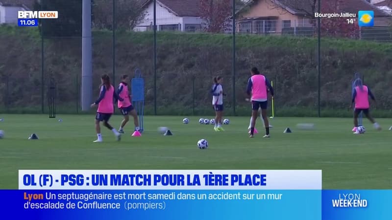 Première Ligue: les joueuses de l'OL attendent le choc contre le PSG