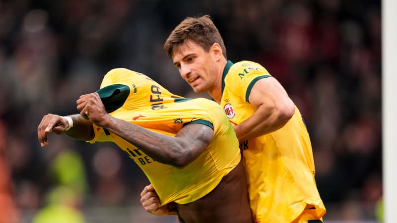 Rafael Leao buteur lors de Milan AC-Fiorentina, le 19 octobre 2025.