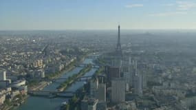 Paris pendant un épisode de pollution à l'ozone.