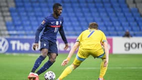 Ousmane Dembélé lors de Kazakhstan-France