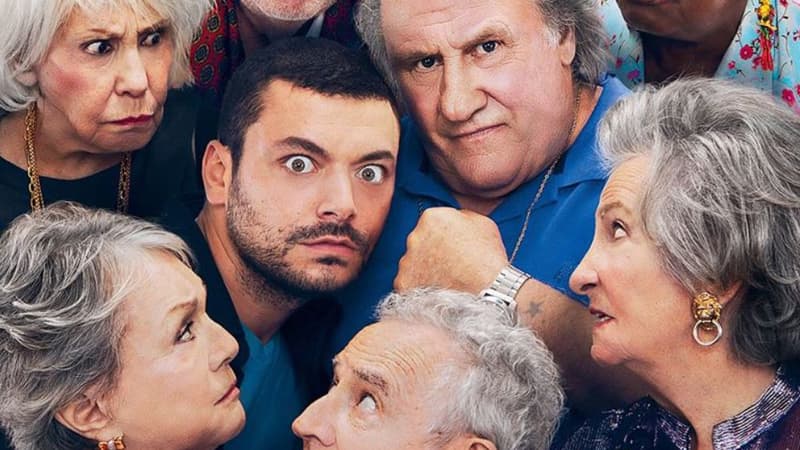 Détail de l'affiche du film "Maison de retraite"