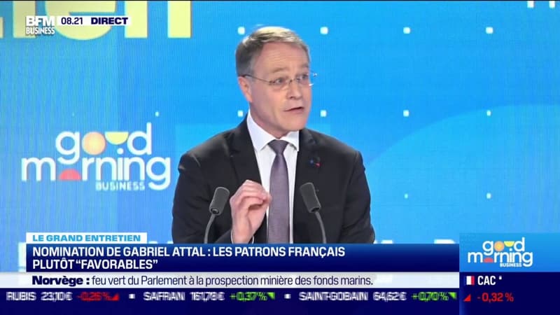Gabriel Attal : les patrons français plutôt 