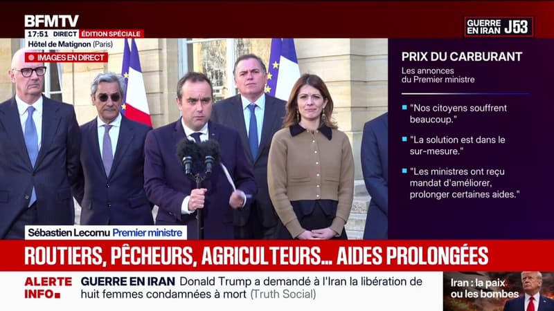 Carburants: Sébastien Lecornu annonce une aide "de 30 à 35 centimes par litre" pour les pêcheurs
