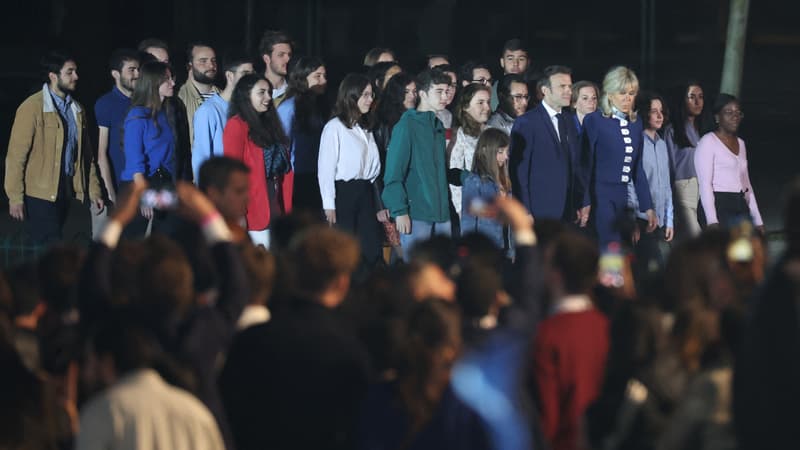 Présidentielle: comme en 2017, Macron marche sur l'Ode à la joie avant son discours de victoire