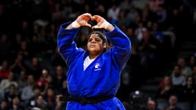 La judoka française Léa Fontaine lors du Paris Grand Slam, 2 février 2025