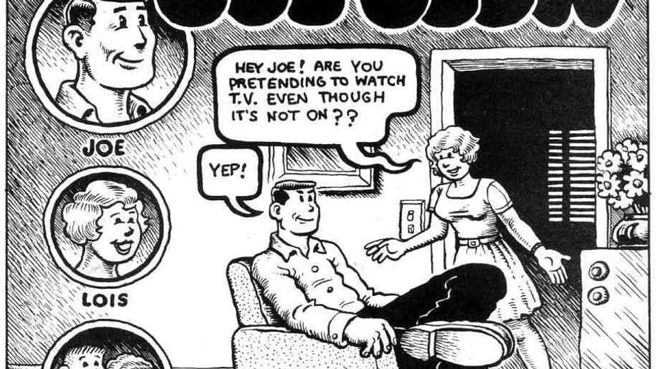 La première case de la BD "Joe Blow"