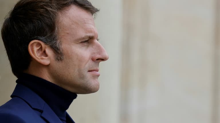 Le président français Emmanuel Macron, à l'Elysée à Paris, le 3 octobre 2022