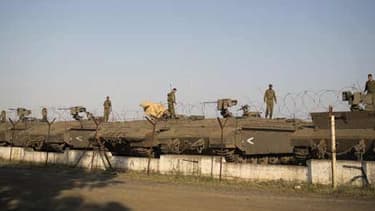 Soldats israéliens sur le plateau de Golan le 7 mai 2013.