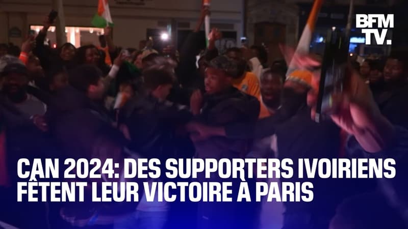 La liesse de milliers de supporters ivoiriens dans les rues de Paris après la victoire de leur équipe à la CAN