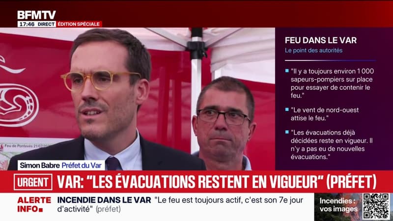 Incendie dans le Var: "Il faudra des sanctions", explique le préfet Simon Babre