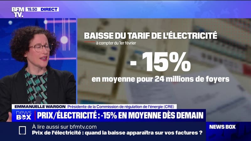 Baisse du tarif de l'électricité: 