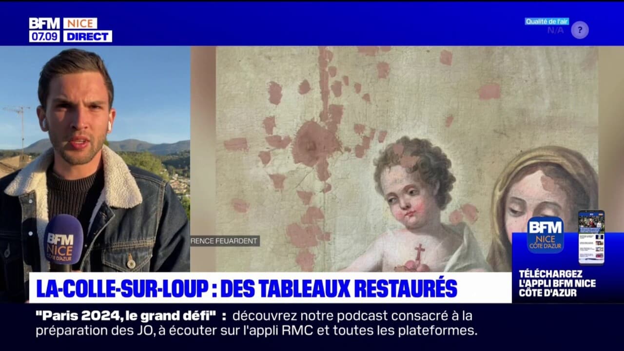 La CollesurLoup des tableaux du 17e et du 18e siècle restaurés