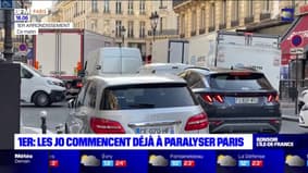 JO 2024: à Paris, le trafic paralysé dans le 1er arrondissement à cause de la fermeture de la place de la Concorde