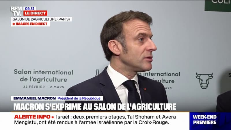 Écologie et agriculture: Emmanuel Macron estime qu'à 