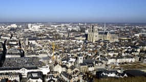 Le centre-ville d'Orléans et sa cathédrale
