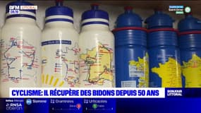 Pas-de-Calais: un passionné de cyclisme amasse des bidons depuis 50 ans