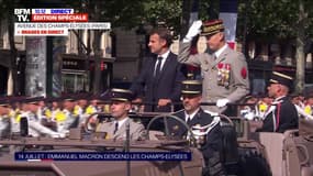 Défilé du 14-Juillet: Emmanuel Macron descend les Champs-Élysées