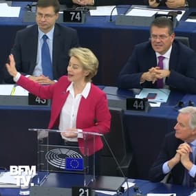 La présidente de la Commission européenne ironise sur le départ des pro-Brexit du Parlement européen 