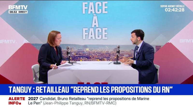Candidature de Bruno Retailleau à la présidentielle: “Il doit avoir peur du résultat aux municipales”, estime Jean-Philippe Tanguy (RN)