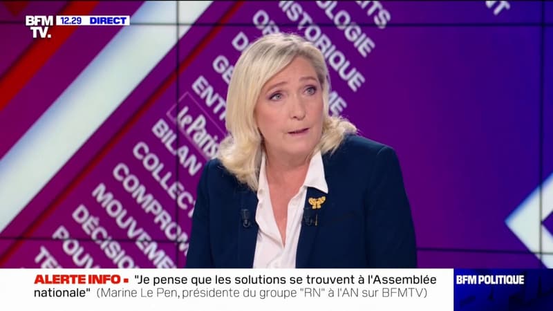 Marine Le Pen sur la 