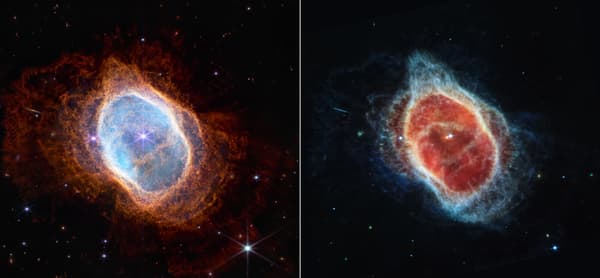 The image of a dying star within a nebula, immortalized by the James Webb Telescope and unveiled by NASA, July 12, 2022.