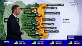 Météo Alsace: le soleil matinal laissera sa place à des averses localement violentes dans l'après-midi, 25°C à Colmar, 27°C à Strasbourg