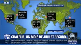Jusqu'à 41°C au Japon, 51°C en Algérie: de nombreux records de chaleur battus en juillet 