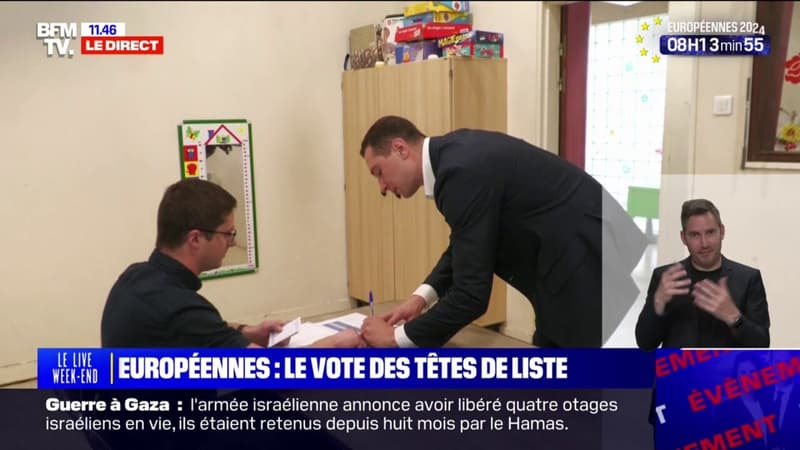 Élections européennes: Jordan Bardella a voté à Garches, dans les Hauts-de-Seine