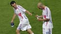 Willy Sagnol et Zinedine Zidane, le 9 juillet 2006