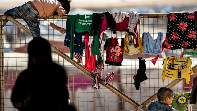 Des proches de jihadistes de Daesh dans le camp d'Aïn Issa, dans le nord de la Syrie, le 26 septembre 2019