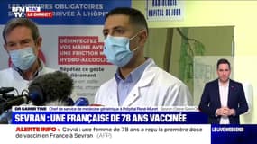 Première vaccination anti-Covid: "La patiente se porte très très bien", selon le Dr Samir Tine