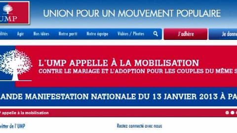L'UMP bat le rappel pour la manifestation anti-mariage homo de dimanche prochain.