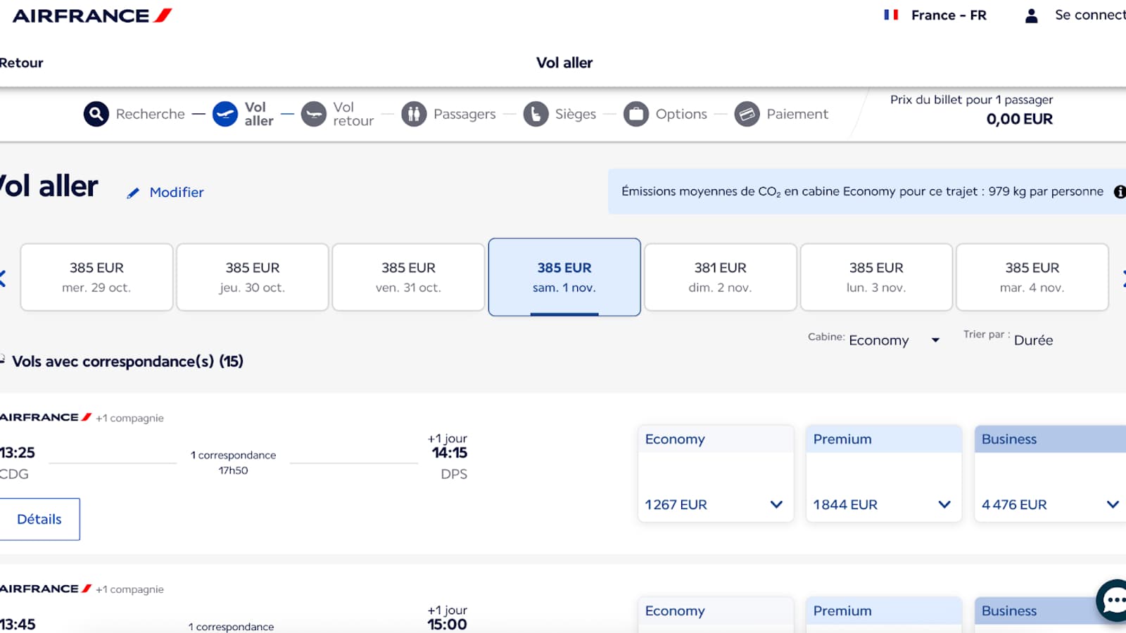 Réservation via le site Air France sans utiliser de VPN Réservation via le site Air France sans utiliser de VPN