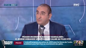 Péages et radars détruits: le secrétaire d'Etat Laurent Nunez répond à un "gilet jaunes" sur RMC 