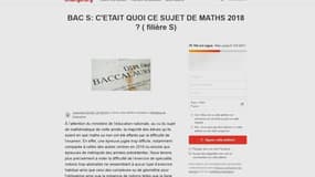 Une pétition lancée contre l’épreuve de maths du bac S