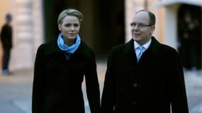 Le couple princier à Monaco, le 2 avril dernier.